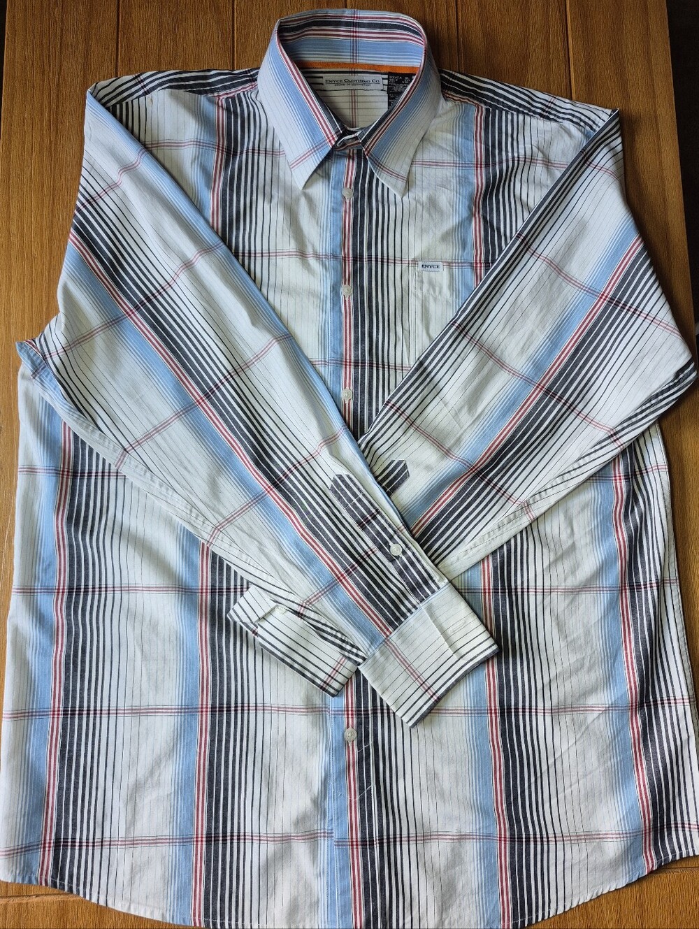 Vintage Y2K Enyce Striped Button Down Shirt - Size XL - Picture 6 of 6